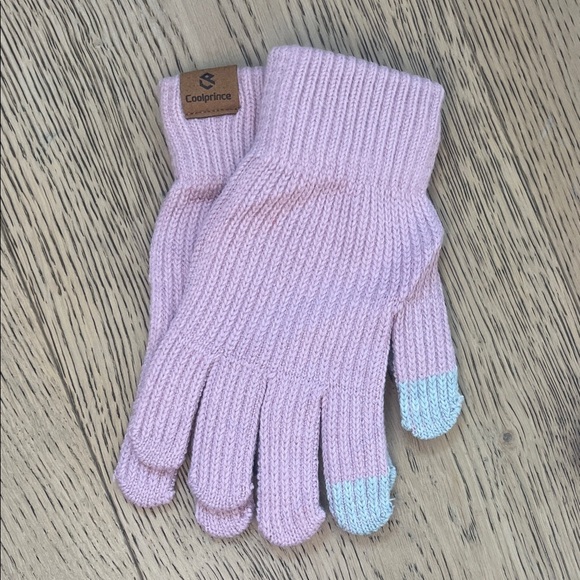Pink Knit Hat, Scarf, and Gloves Set - Picture 3 of 4